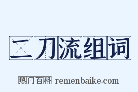 二刀流组词是什么意思的图片